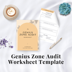 Genius Zone Audit Worksheet Template