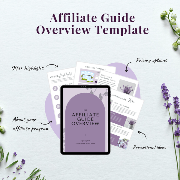 Affiliate Guide Overview Template