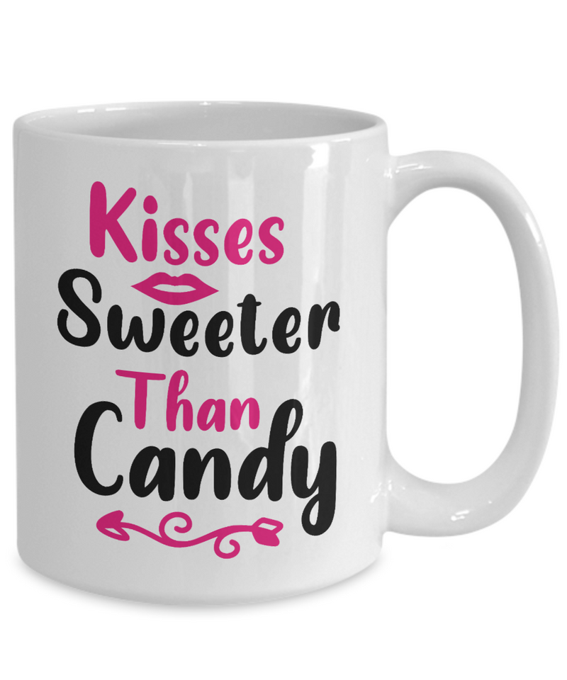 Kisses Sweeter Than Candy Coffee Mug - Lover's Mug