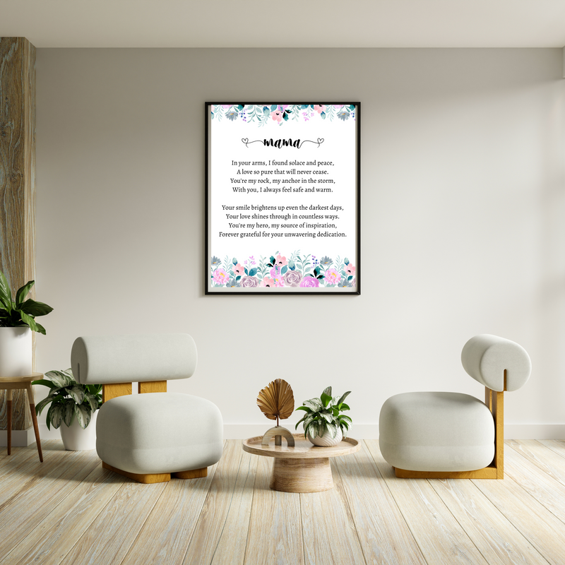 Mama's Love Poem Wall Art