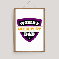 World's Greatest Dad Wall Art