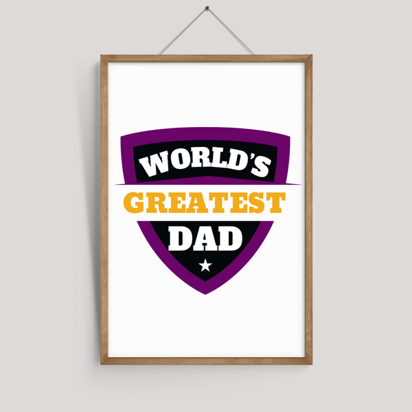 World's Greatest Dad Wall Art