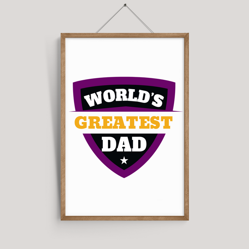 World's Greatest Dad Wall Art