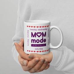 White glossy mug