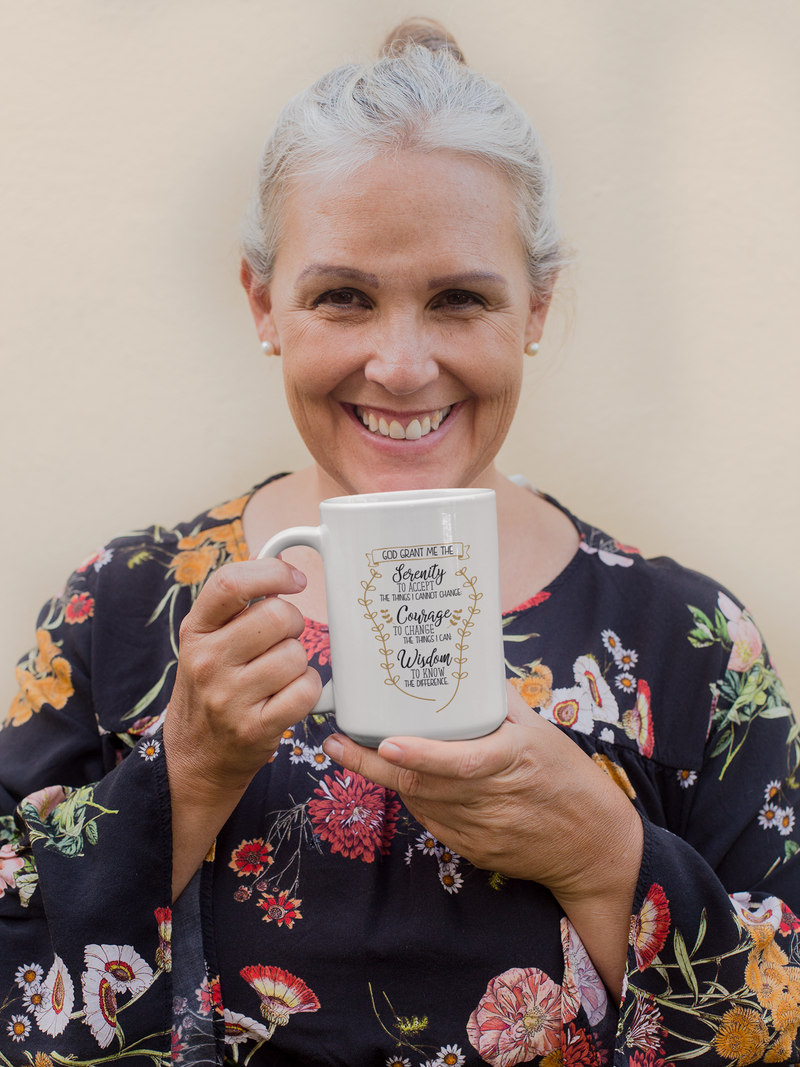 Serenity Prayer Coffee Mug 15oz