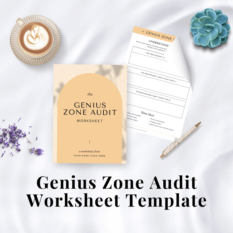 Genius Zone Audit Worksheet Template
