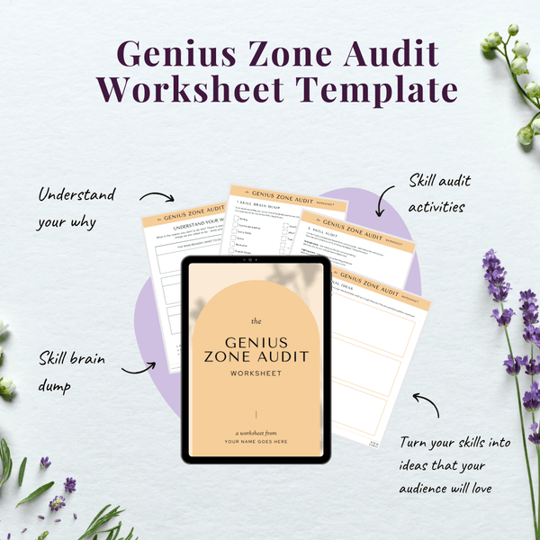 Genius Zone Audit Worksheet Template