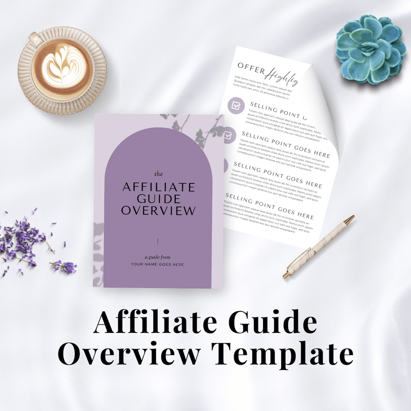 Affiliate Guide Overview Template