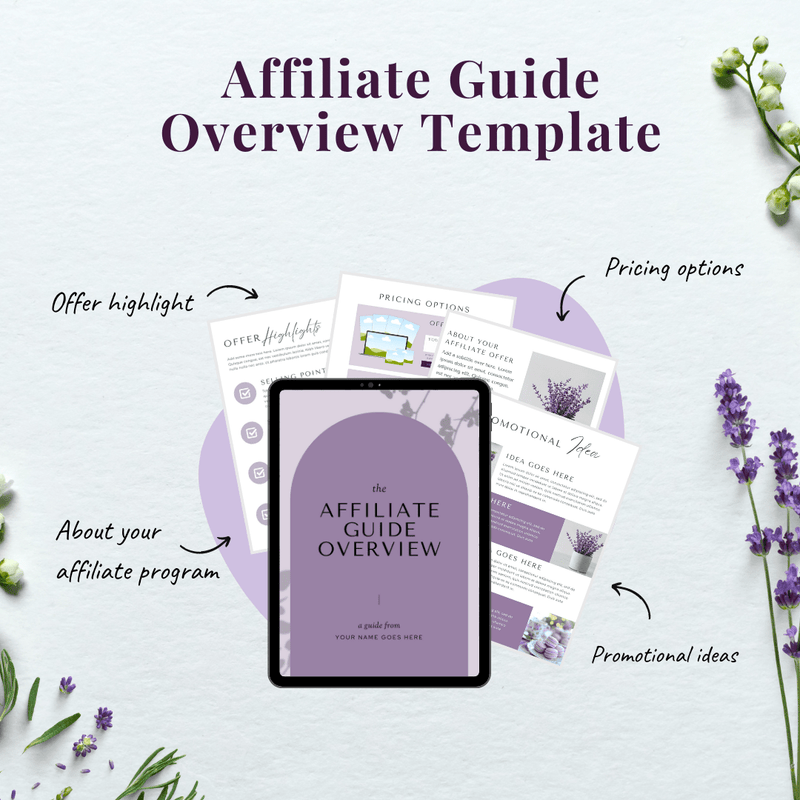 Affiliate Guide Overview Template