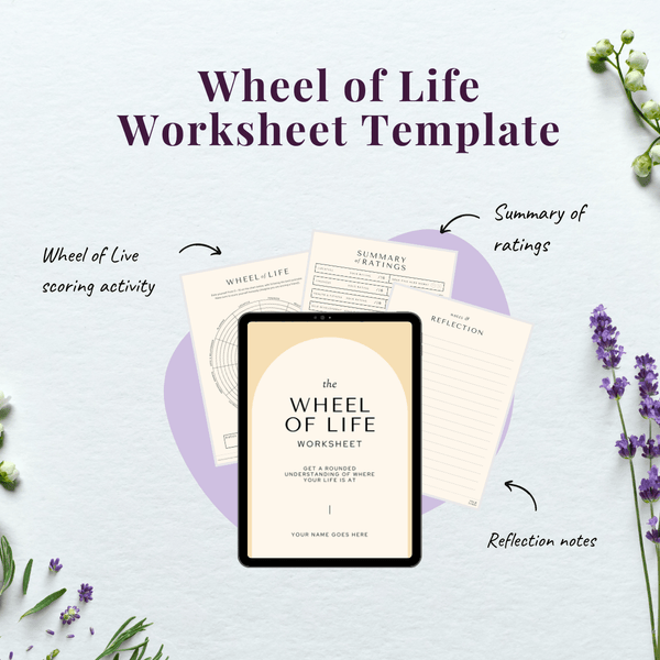 Wheel of Life Worksheet Template