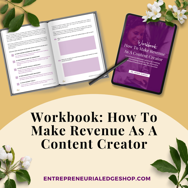 Workbook: How To Make Revenue As A Content Creator