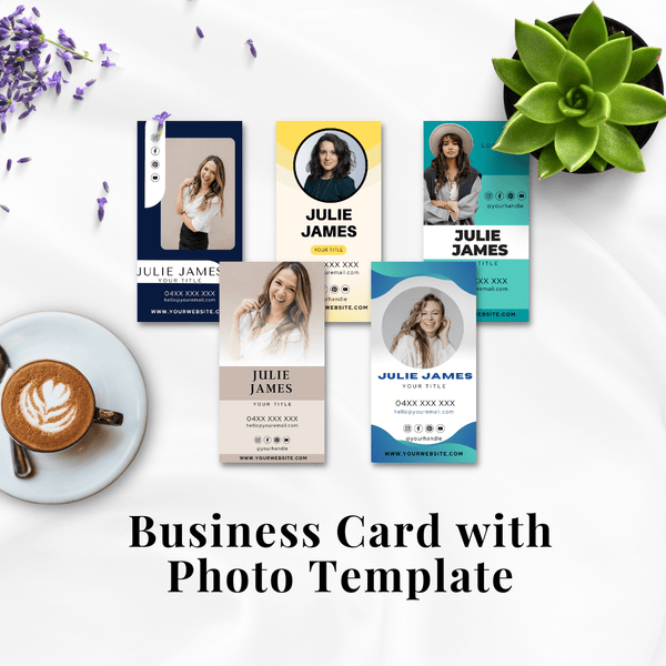 Business Card with Photo Template