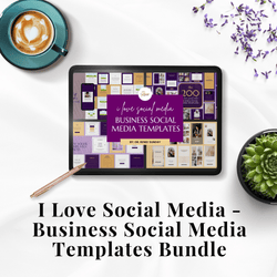 I Love Social Media - Business Social Media Templates Bundle