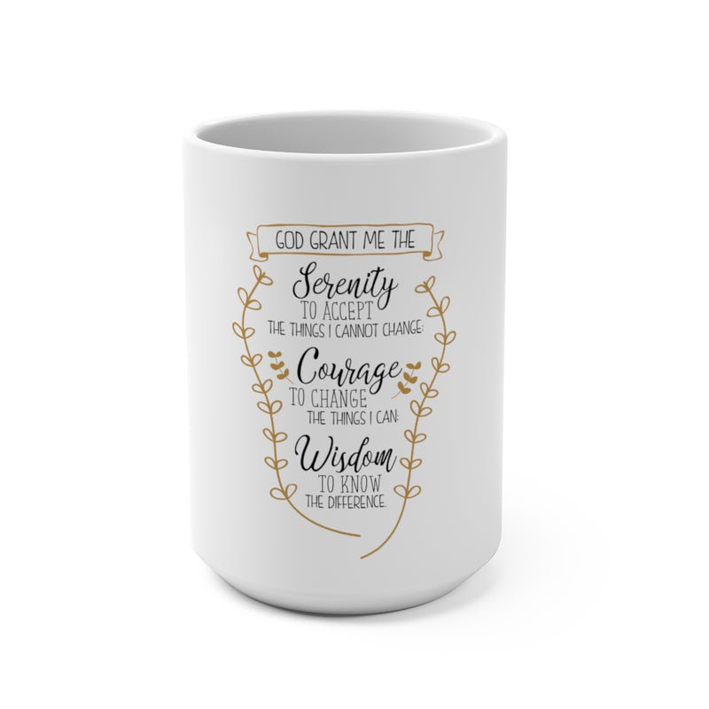 Serenity Prayer Coffee Mug 15oz