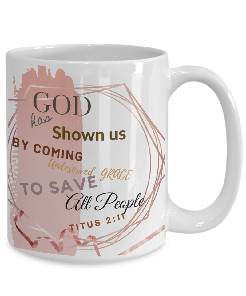 Titus 2:11 Scripture Coffee Mug