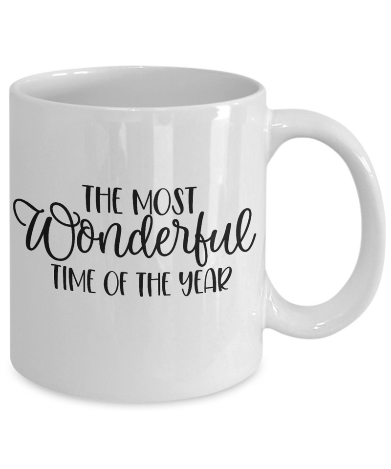 Christmas Gift for Coffee Lover, The Most Wonderful Time of the Year Mug