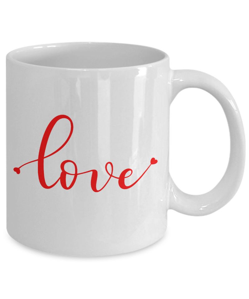 Love Coffee Mug, Coffee Lovers Mug
