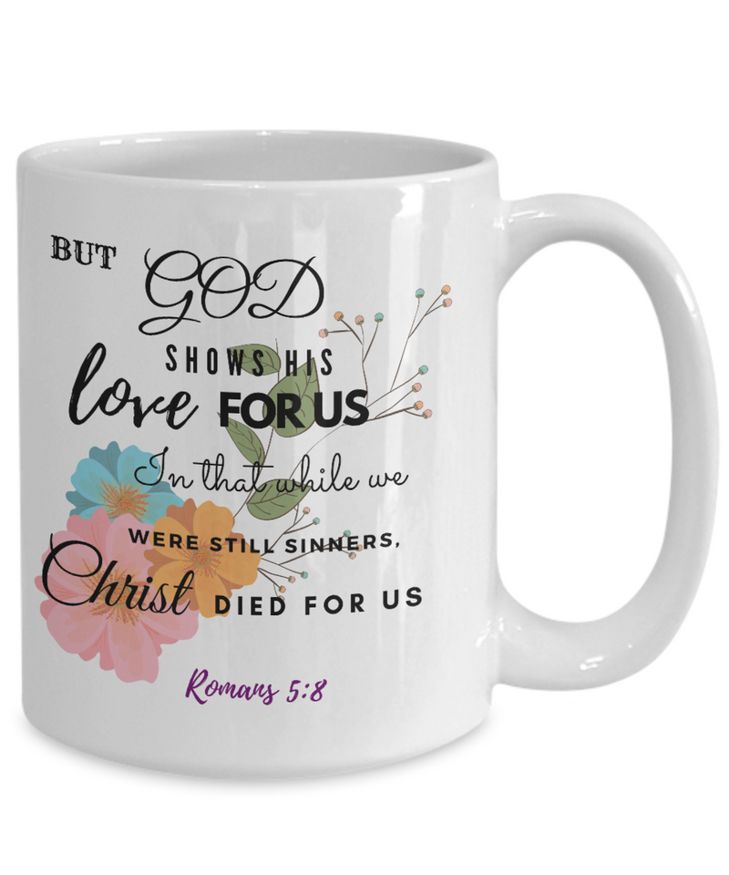 Romans 5:18 Scripture Coffee Mug