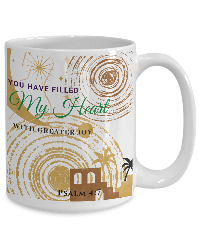 Psalm 4:7 Scripture Coffee Mug