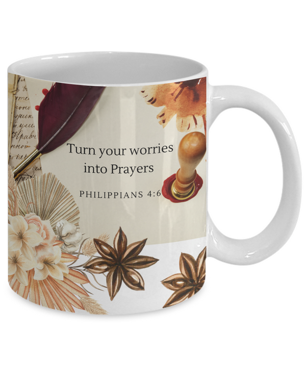 Philippians 4:6 Scripture Coffee Mug