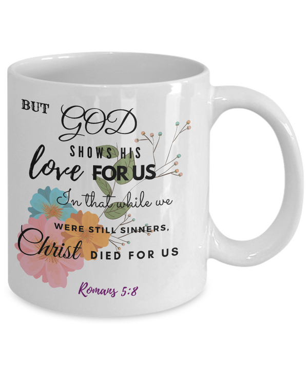 Romans 5:18 Scripture Coffee Mug
