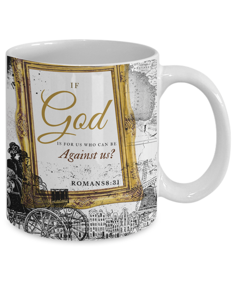 Romans 8:31 Scripture Coffee Mug