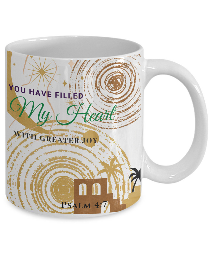 Psalm 4:7 Scripture Coffee Mug