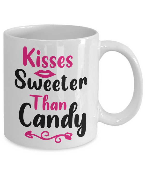 Kisses Sweeter Than Candy Coffee Mug - Lover's Mug