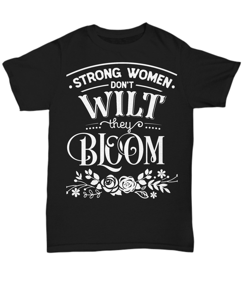 Strong Women Black T-shirt