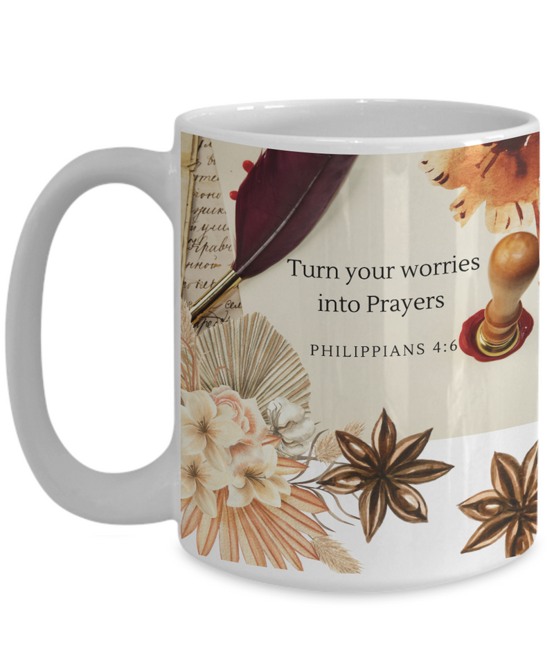 Philippians 4:6 Scripture Coffee Mug