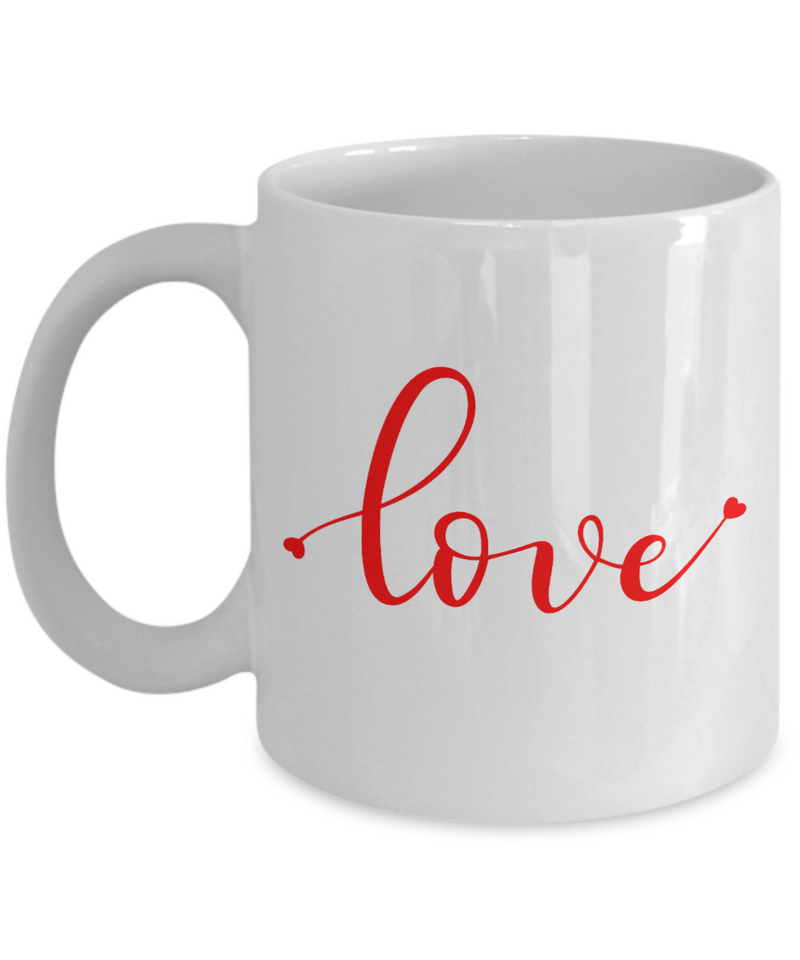 Love Coffee Mug, Coffee Lovers Mug