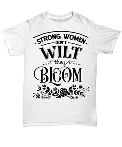 Strong Women don't White T-shirt