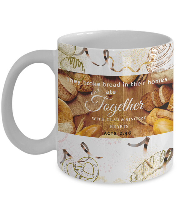 Acts 2:46 Scripture Coffee Mug