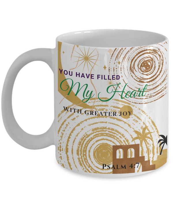 Psalm 4:7 Scripture Coffee Mug