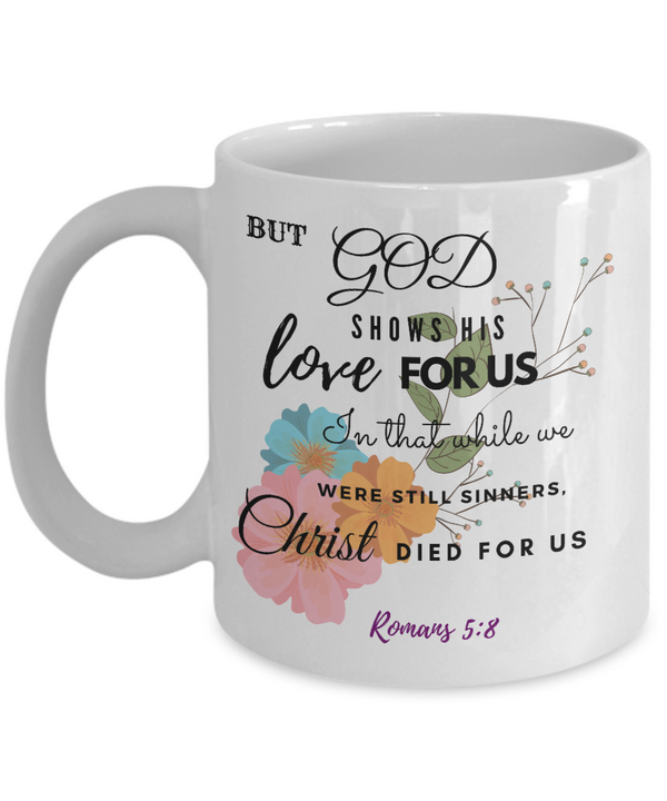 Romans 5:18 Scripture Coffee Mug