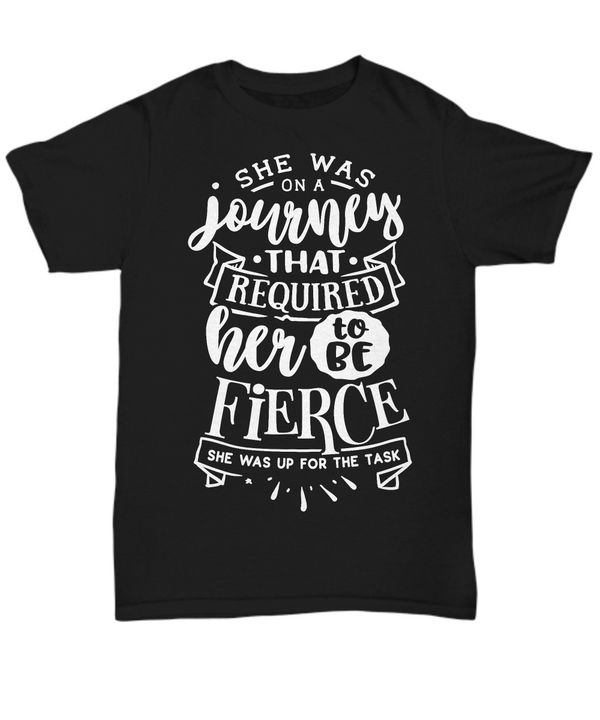 She was on a Journey Black T-shirt