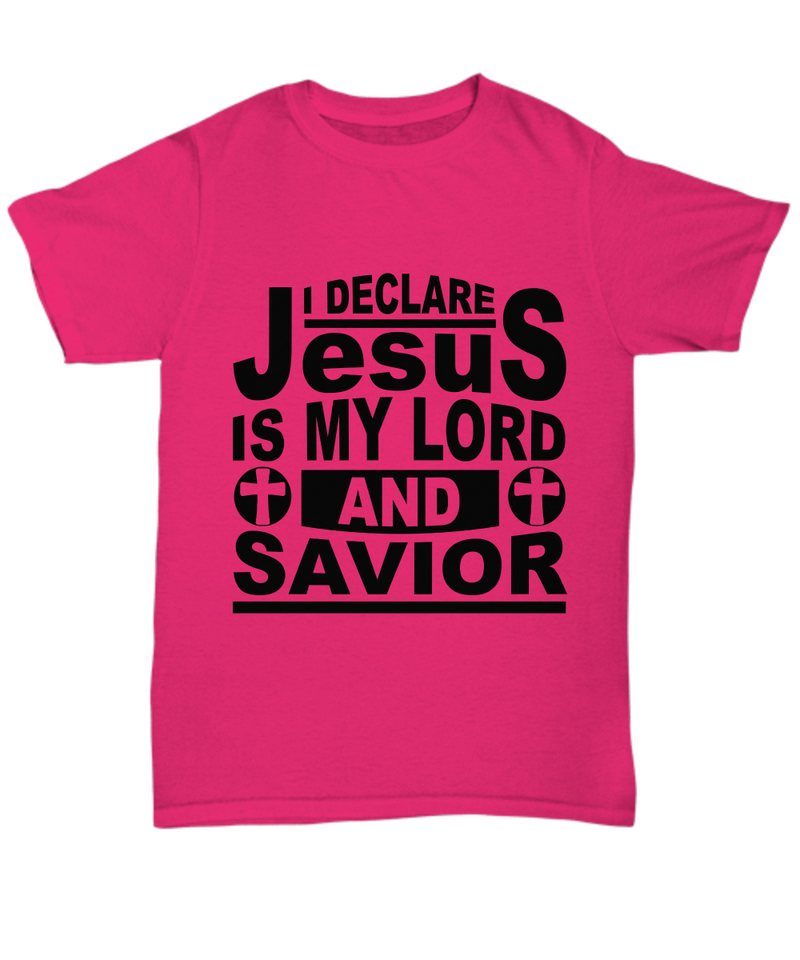 Christian Apparel: I Declare Jesus is My Lord and Savior Tee