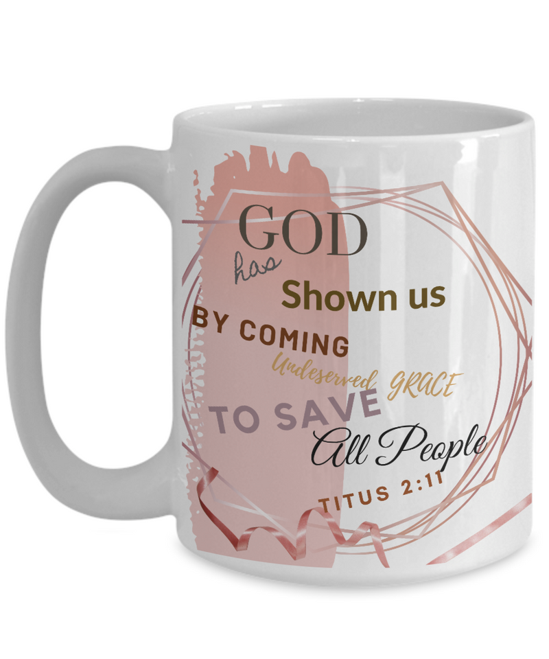 Titus 2:11 Scripture Coffee Mug
