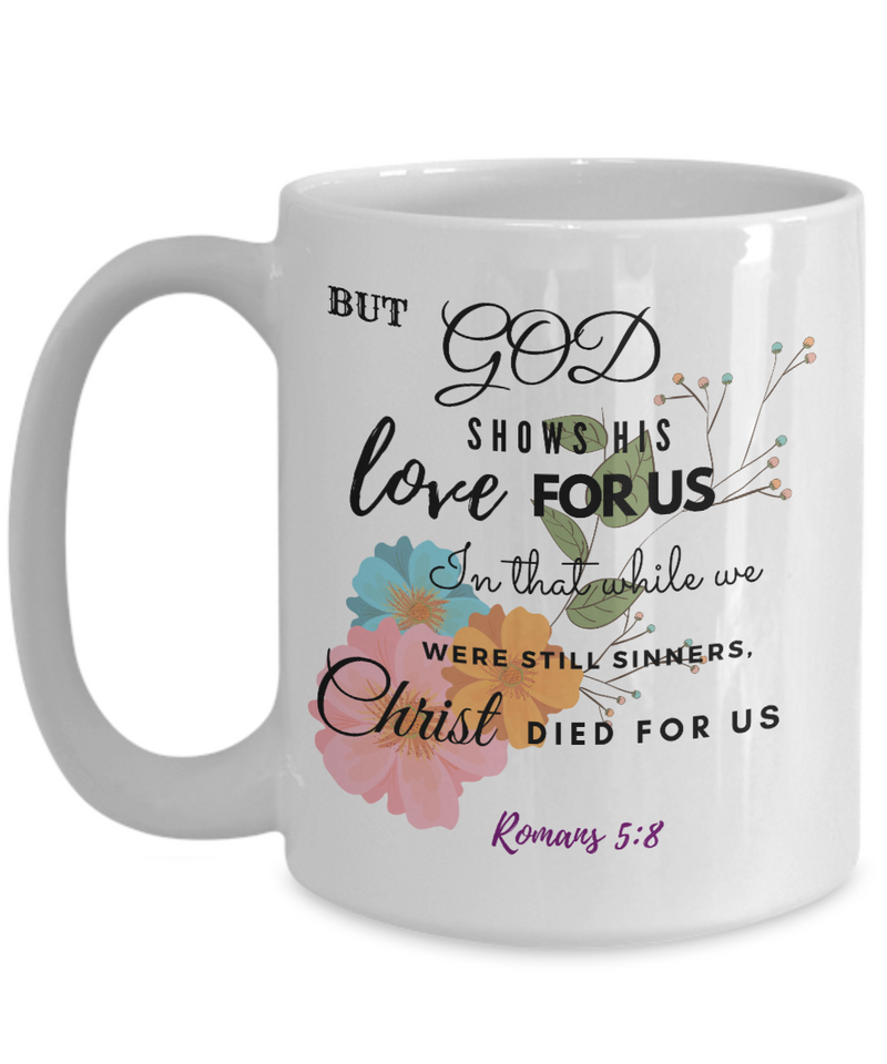 Romans 5:18 Scripture Coffee Mug