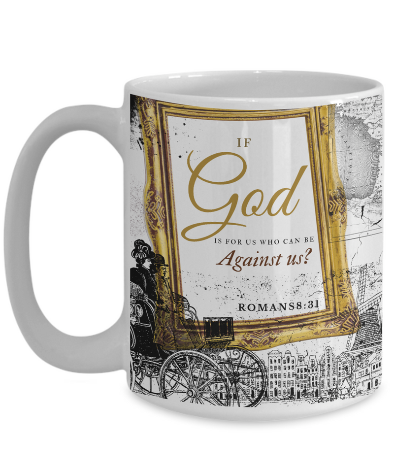 Romans 8:31 Scripture Coffee Mug