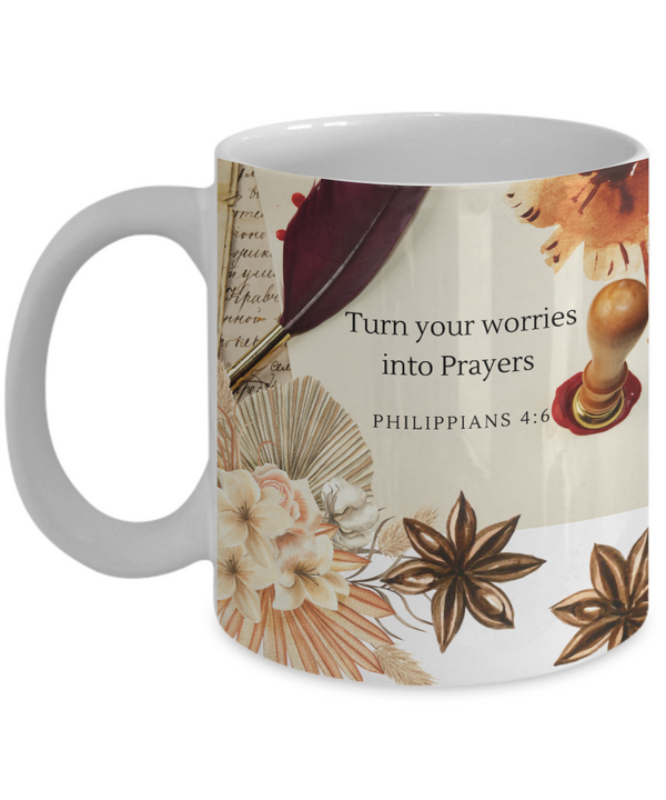 Philippians 4:6 Scripture Coffee Mug