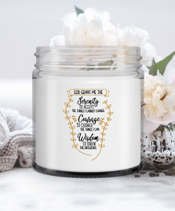 Serenity Pray Soy Candle