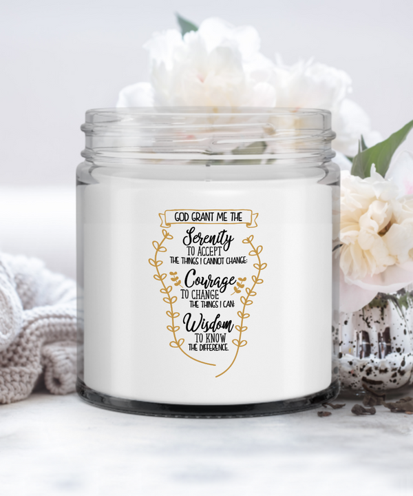 Serenity Pray Soy Candle