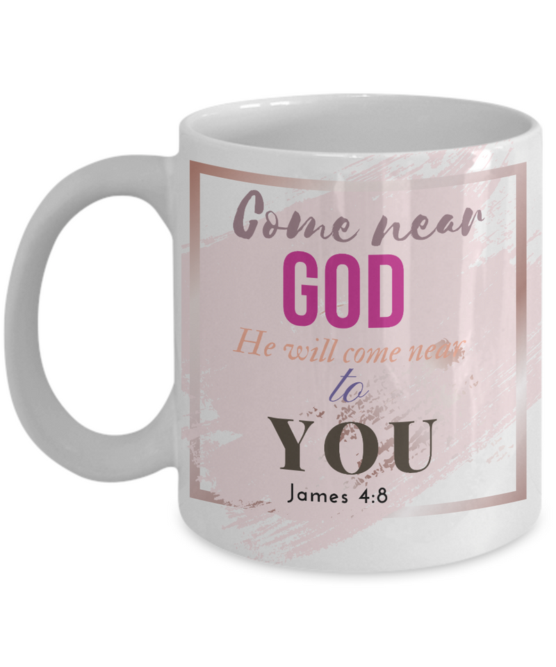 James 4:8 Scripture Coffee Mug