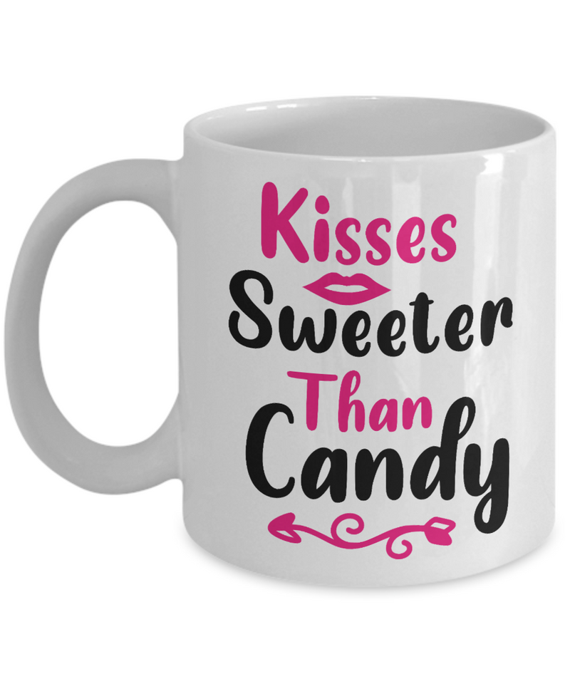 Kisses Sweeter Than Candy Coffee Mug - Lover's Mug