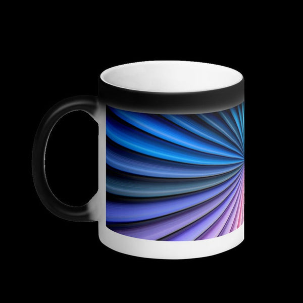 Multicolor Matte Black Magic Mug, Color Changing Coffee Mug, Heat Sensitive Color Changing Mug