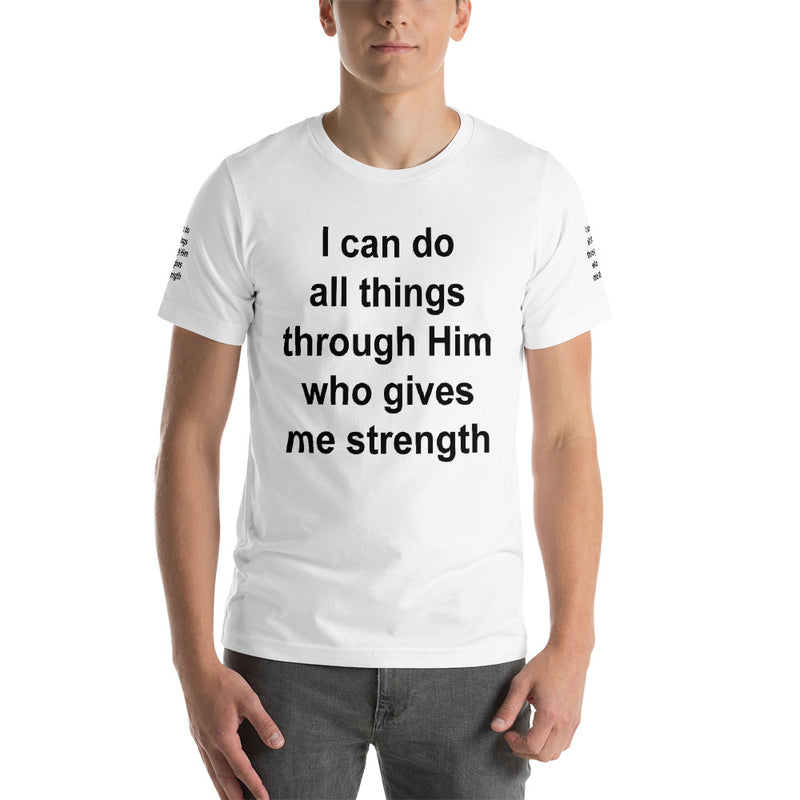 I Can Do All Things Through Him Who Gives Me Strength T Shirt, Religious Shirts for Women