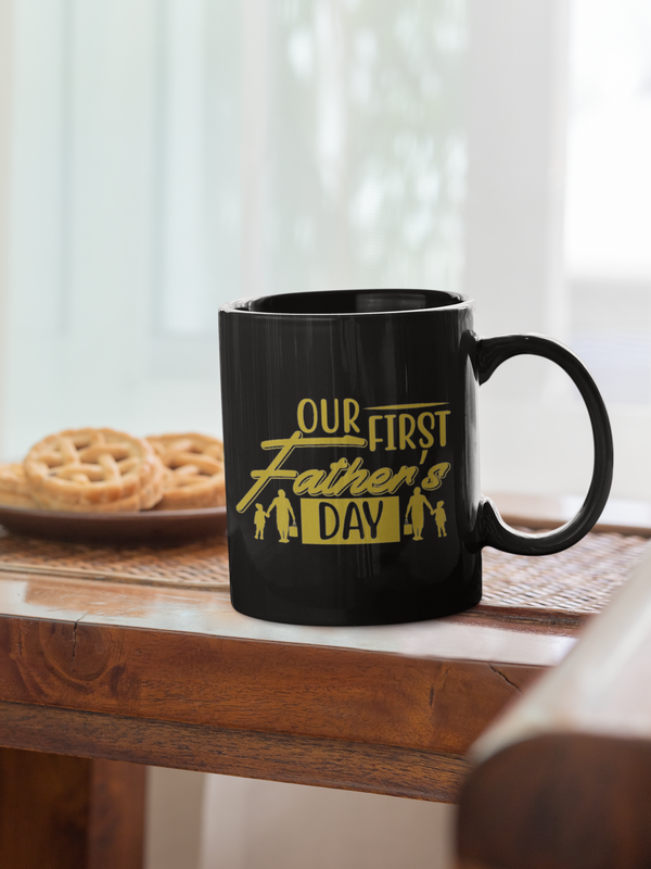 Our First Father's Day Coffee Mug, Great Gift for 1st Fathers