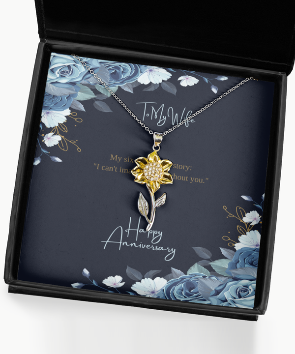 Sunflower Anniversary Necklace