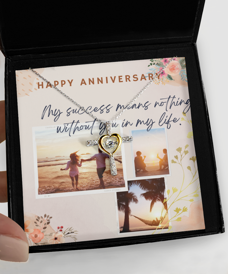 Cross dancing Anniversary Necklace